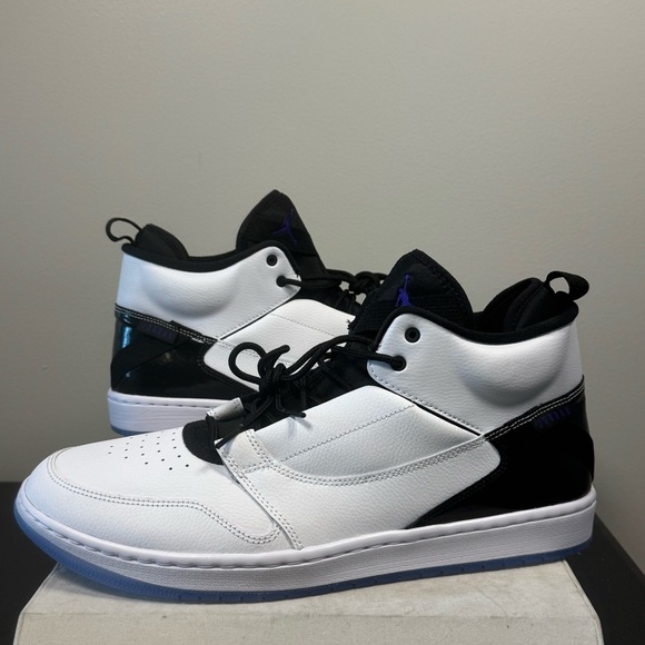 Nike Jordan Fadeaway Men's Sneakers AO1329-100 , size 14, black and white, NWOT - Picture 2 of 15